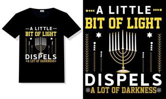 vecteur de t-shirt de hanukkah. hanukkah lettrage à la main