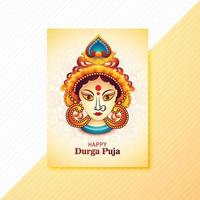 fond de carte de célébration de festival de durga puja heureux vecteur