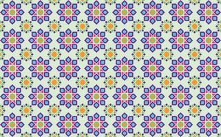 mosaïque marocaine colorée isométrique, fond de motif sans couture de tuile. vecteur