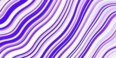 modèle vectoriel violet clair avec des lignes courbes.