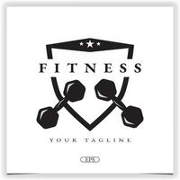 gym fitness logo moderne premium modèle élégant vecteur eps 10