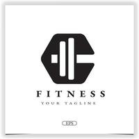 gym fitness logo moderne premium modèle élégant vecteur eps 10