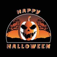 joyeux halloween t-shirt design de costume halloween citrouille t-shirt vecteur