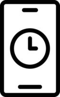 illustration vectorielle de temps sur un fond. symboles de qualité premium. icônes vectorielles pour le concept et la conception graphique. vecteur