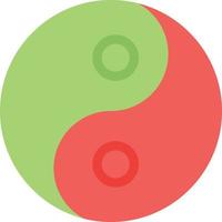 illustration vectorielle yin yang sur fond.symboles de qualité premium.icônes vectorielles pour le concept et la conception graphique. vecteur