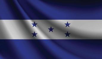 drapeau du honduras agitant. arrière-plan pour la conception patriotique et nationale vecteur