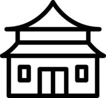 illustration vectorielle de temple sur un fond. symboles de qualité premium. icônes vectorielles pour le concept et la conception graphique. vecteur