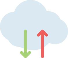 illustration vectorielle de nuage sur un fond. symboles de qualité premium. icônes vectorielles pour le concept et la conception graphique. vecteur