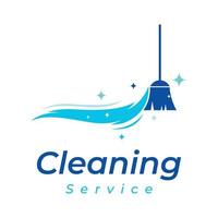 conception de modèle de logo de nettoyage. protection de nettoyage, nettoyeur de maison avec spray de lavage et outils de nettoyage. vecteur