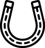illustration vectorielle de fer à cheval sur un fond. symboles de qualité premium. icônes vectorielles pour le concept et la conception graphique. vecteur