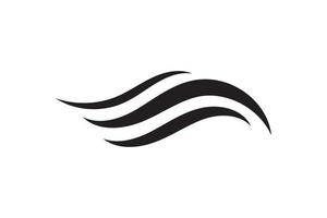 conception de vecteur d'illustration de vague d'icône de mer. élément graphique du logo de l'océan. symbole aquatique.