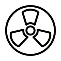 conception d'icône de radioactivité vecteur