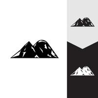 montagne icône logo modèle vector illustration design