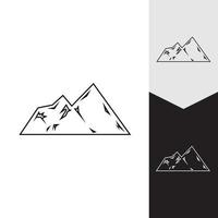 montagne icône logo modèle vector illustration design