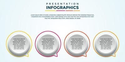 fichier eps de modèle d'infographie de présentation modifiable vecteur