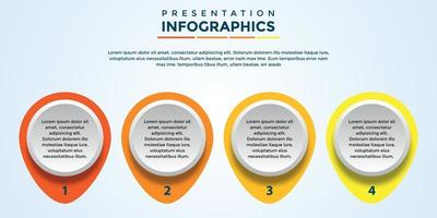 fichier eps de modèle d'infographie de présentation modifiable vecteur