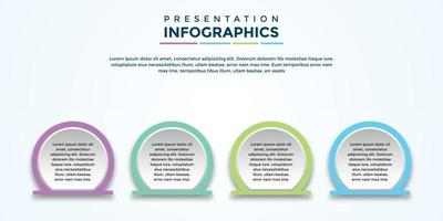 fichier eps de modèle d'infographie de présentation modifiable vecteur