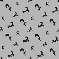 motif abstrait sans couture avec des éléments décoratifs noirs sur fond gris clair. image vectorielle. vecteur