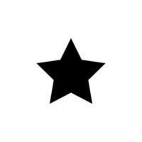 modèle de conception de vecteur icône étoile noire