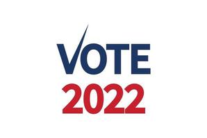jour des élections de mi-mandat. votez 2022 usa, conception de bannières. campagne électorale politique vecteur