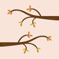 illustration vectorielle de branche d'arbre pour la conception graphique et l'élément décoratif vecteur