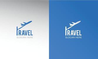 conception de modèle d'illustration de logo de compagnie aérienne de voyage vecteur