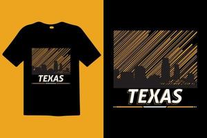 vecteur premium texas et citations de lettrage de typographie. conception de t-shirts. mots inspirants et motivants prêts à imprimer. t-shirt élégant et impression de design tendance de vêtements, illustration vectorielle.