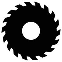 roue de tronçonneuse qui peut facilement modifier ou éditer vecteur