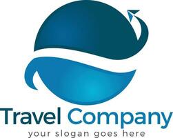 logo de voyage. signe créatif d'aventure d'agence de voyage. vecteur