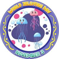 concept de logo de méduse mignon vecteur