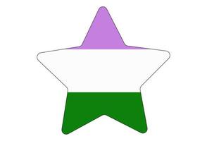 drapeau de fierté lgbt, fond de drapeau arc-en-ciel. mouvement de drapeau de paix multicolore. symbole des couleurs d'origine. vecteur