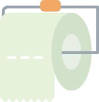 icône plate de papier toilette vecteur