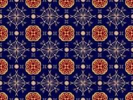 élégant motif géométrique sans couture avec forme tribale. conçu en ikat, boho, aztèque, folk, motif, style arabe de luxe. idéal pour les vêtements en tissu, la céramique, le papier peint. illustration vectorielle vecteur