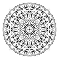 luxe créatif du dessin au trait mandala vecteur