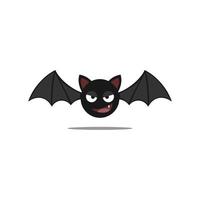 mignon halloween chauve-souris clip art design plat illustration vectorielle vecteur