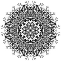 formes de mandala faciles à colorier fleur de mandala vecteur illustration de modèle de fleur orientale