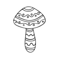 champignon doodle illustration.eps vecteur