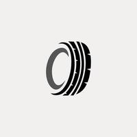 idées de logo simples pour pneus automobiles vecteur