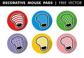 Tapis de souris décoratifs vecteur gratuit