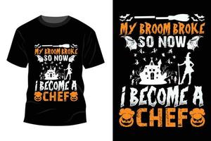 conception de t-shirt d'halloween vecteur