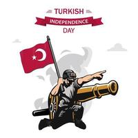 29 octobre jour de la république nationale de turquie vecteur