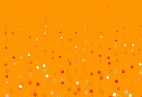 motif vectoriel orange clair avec cristaux, rectangles.