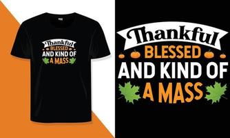 conception de t-shirt pour le jour de thanksgiving vecteur