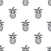 fond de motif d'ananas sans soudure, vecteur et illustration.