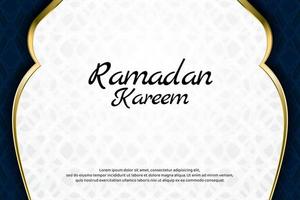 fond décoratif islamique de luxe avec illustration vectorielle motif arabesque vecteur