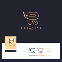 dessins de logotype lettre r vecteur