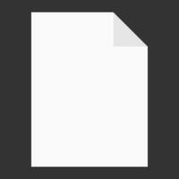 design plat moderne d'icône de fichier de maquette vide pour le web vecteur