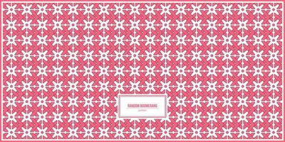 motif aléatoire de motif boomerang rose vecteur