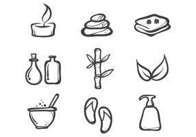 Vector Free Ink Drawn Spa Icon Vectors