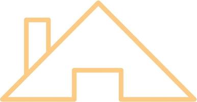 contour d'icône de toit de maison isolé sur fond blanc. vecteur de logo de maison minimal
